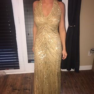 Gold beaded formal